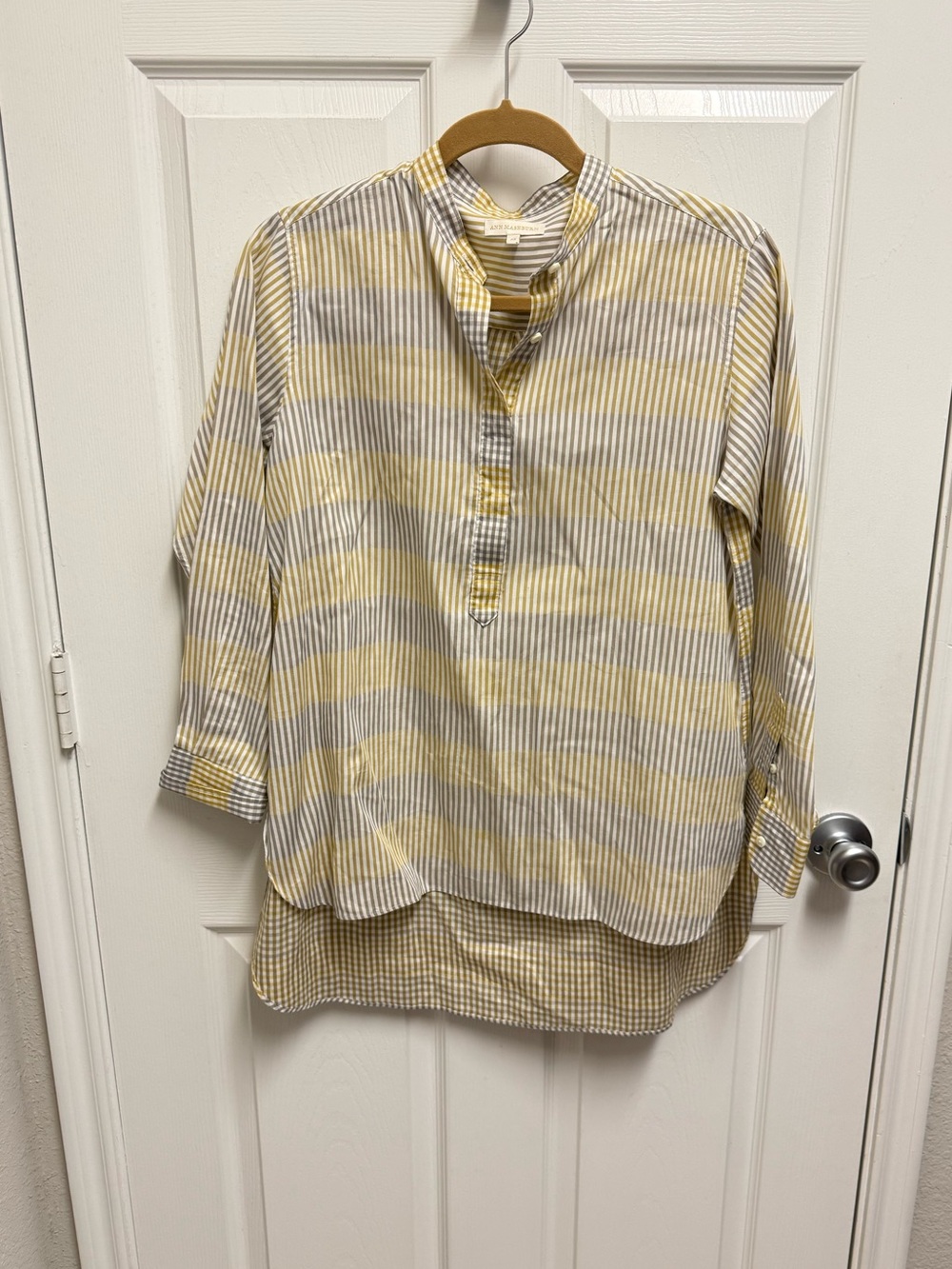 Ann Mashburn Checkered Plaid Popover